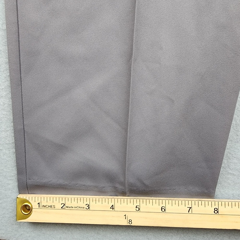 Perry Ellis Portfolio Dress Pants Mens 40x34 Gray Classic Fit Microfiber NWT - Picture 9 of 12